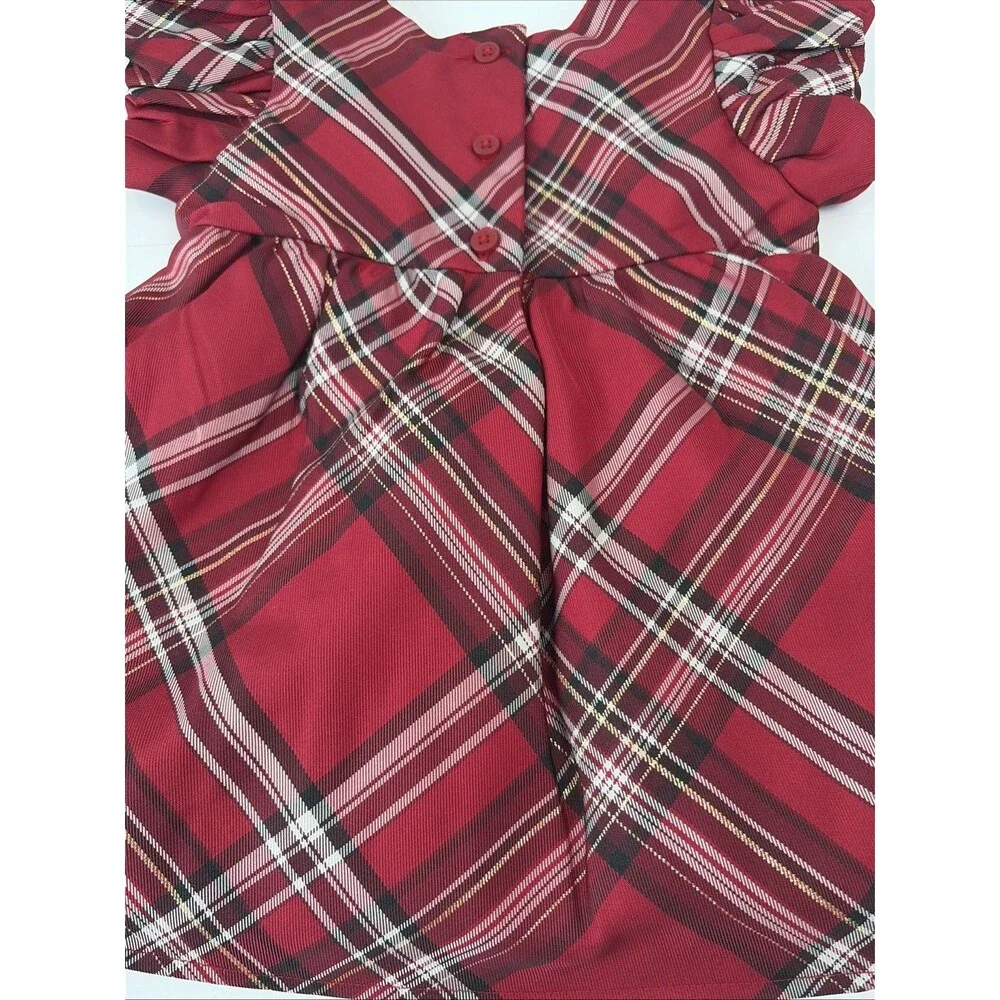 Children’s Place Baby Girl Holiday Dress Lined Multicolor Size 6-9 Months